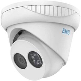 ENS SIP44T3M/28-H 4MP Fixed Turret Network Security Camera, 1/3" Progressive Scan CMOS Sensor, Up to 30m (98ft) IR Range, 2.8mm Lens, 2688x1520 Max. Resolution, 120dB WDR, Day & Night