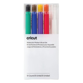 Cricut Watercolor Marker & Brush Set (9 ct), Assorted