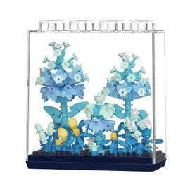 Sacblirr Set of 4 Flower Bouquet Building Set Toy with Dust Cover – Perfect Toys Gift for Home Decor, Art Collection, and Office Display Buildings Blocks