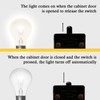 Tabanzhe Cupboard Door Switch-2 Pack Cupboard Door Light Switch 1A