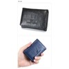 Belkut Trifold Wallet, Crocodile Embossed, Cowhide Leather, Compact Wallet, Cashless,