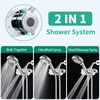 HEROBAI Filtered Shower Head with Handheld Combo, Hard Water Filter