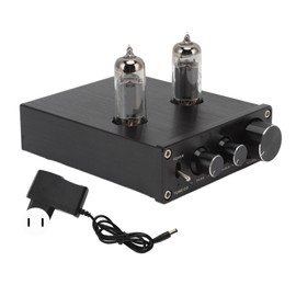 TUBE 03 Audio Amplifier Black with 6K4 Electronic Bile Duct 12V1A Stereo Receiver for Home