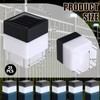 Tujoe 25 Pack Solar Fence Post Cap Lights 2In x