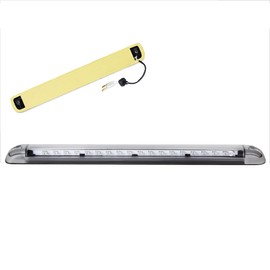 PM PERFORMOTOR LED 3rd Third Brake Light High Mount Stop Light Compatible with Chevy GMC Suburban C/K 92-04,Chrome Housing/Clear Lens