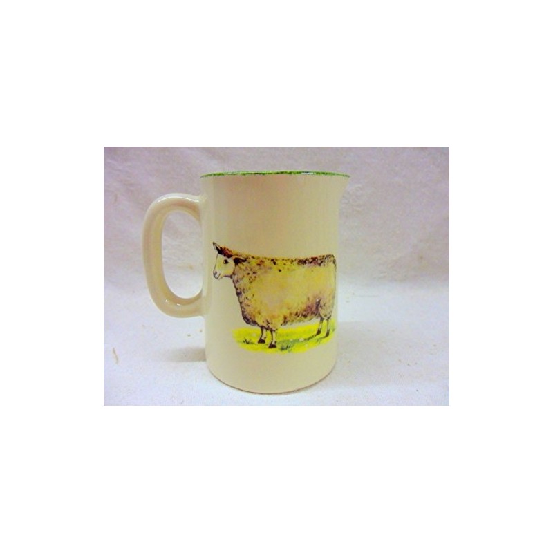 Farmyard Sheep Design Milk jug by Heron Cross Pottery.