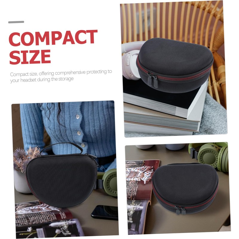 STOBAZA Headset Storage Case Protective Box for Over-Ear Headphones Carrying