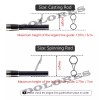 Dolores 2pcs Funda Protección Caña Pescar Protege Accesorios 170cm