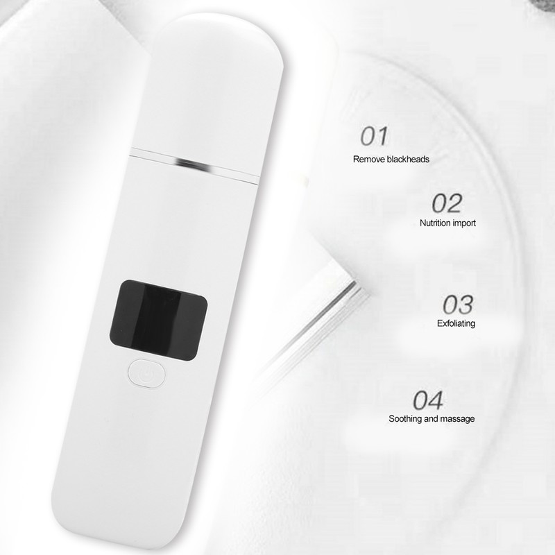 Ultrasonic Face Skin Scrubber Facial Cleanser Exfoliating Remove Blackheads Pimples