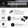 PATIKIL 5/16-18 x 3/4" Flat Head Socket Cap Screws, 10