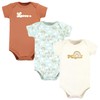 Hudson Baby Unisex Baby Cotton Bodysuits, Magical Rainbow 3-Pack, 0-3