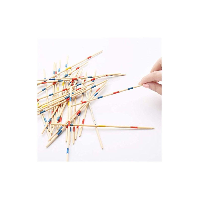 Mikado Game in a Practical Wooden Box, 19.5 cm x