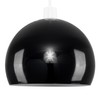 MiniSun - Mini Retro Gloss Black Arco Style Dome Ceiling