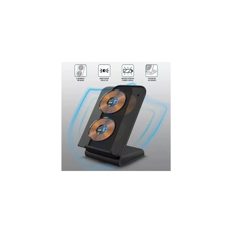 1 H Cargador Inalámbrico Qi Carga Turbo Qc 3.0 Ip/sa