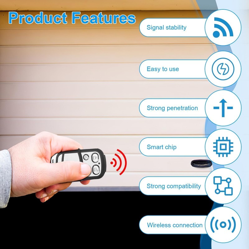 Universal 4 Button 433.92MHz Gate Remote Control Universal Remote Control