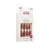 KISS Gel Fantasy 28 Pcs Press On Nails, Long Almond