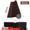 2 x 96 cm brown draught excluder for doors, draught