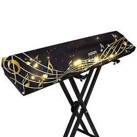 Stretchable Piano Keyboard Dust Cover for 61/88 Keys - Electronic Music Dirt-Proof Cover With Durable Elastic - Piano Accessories