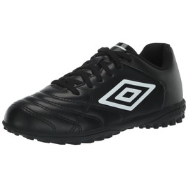 Umbro Boy's Classico XI TF Jr. Soccer Turf Shoe, Black/White, 1 Little Kid