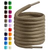 Birch Oval Shoelaces 27 Colors Half Round 1/4" Shoe Laces