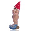 Garneck Funny Garden Resin Gnome Ornament Garden Gnome Figurine Cartoon