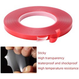 Gdrtwwh Double Sided Tape Heavy Duty,Double Sided Tape Strong Mounting Tape for Car Motorcycle Home Wall Mount Photo Mounting (1 Roll,3/5 x 393 Inches)