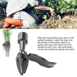 WOOXGEHM Vertical Weed Eater Tool, Replacement Hand Weed Eater, Aluminium Weed Eater, Weed Remover, Hand Tool for Outdoor Garden Lawn, No Bending or Kneeling Required