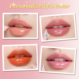 Color Changing Clear Lipstick for Women, pH Adjusting Lipstick, Clear Lip-stick That Changes Color, Long-Lasting Hydrating Shine Lip Balm, Non-Sticky Lip Gloss Stick