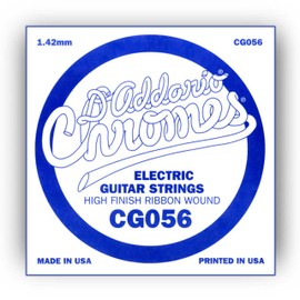 D'Addario CG056 Flat Wound Electric Guitar Single String, .056