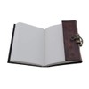 Embossed Leather Blue Stone 120 Page Unlined Journal with Clasp