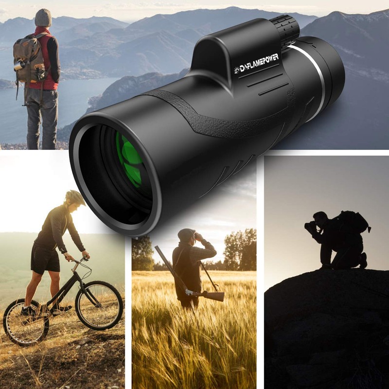 DFlamepower 10X42 HD Clear Dual Focus Monocular Telescope, Compact BAK4