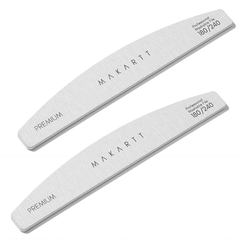 Makartt Nail File - 180/240 Grit Emery Boards for Nails,