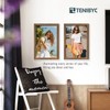 TENIBYC 12x18 Frame Set of 4, Brown Grain, Walnut Wood