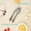 HiramWare Garlic Press, Premium Rust Proof Kitchen Garlic Mincer Crusher