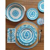 Le Cadeaux Luxury Melamine Cereal Serving Bowls, Set of 4,Sicily