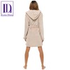 Ladies Dressing Gown Womens Luxury Short Hooded Bathrobe Teen Girls