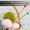 Pack of 4 Plastic Knitting Needles Row Counter 2 Sizes