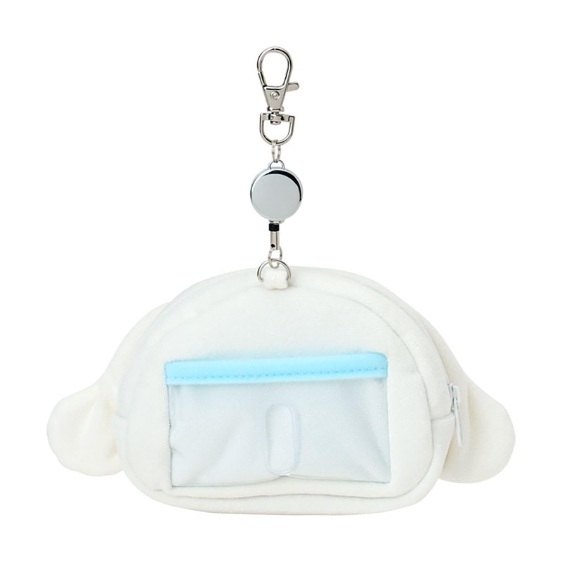 Sanrio 303291 Face Shape Pass Case & Pouch, Cinnamo Roll,