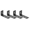 QUARKZMAN Adjustable L Corner Brackets, 4 Pieces 120 x 60