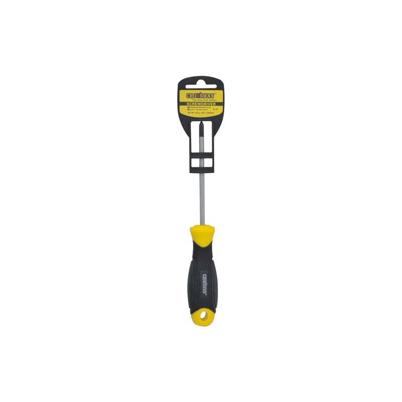 Crownman Phillips Screwdriver with Double Colour TPR Handle, PH2 x