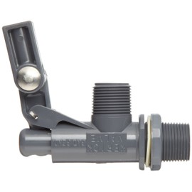 Kerick Valve PT75LS PVC Float Valve, Tank Mount, 16.5 gpm at 60 psi, 3/4" NPT Male