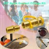 Upgraded 3/8 Inch Natural Gas Quick Connect Fittings Set -