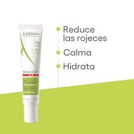ADERMA, Biology Crema Anti Rojeces con Ingredientes Naturales, Para Piel con Tendencia a la Rosácea, 40ml