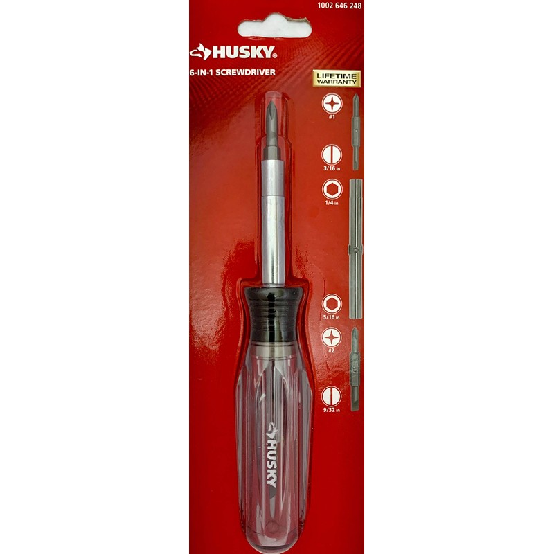 Husky Multipurpose 6-in-1 Screwdriver