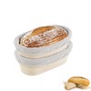2 Packs 10 inch Oval Banneton Bread Proofing Basket Set,PIOGHAX