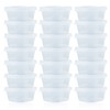 LAMXD Slime Storage Containers 24 Pack, Leakproof Clear Plastic Foam