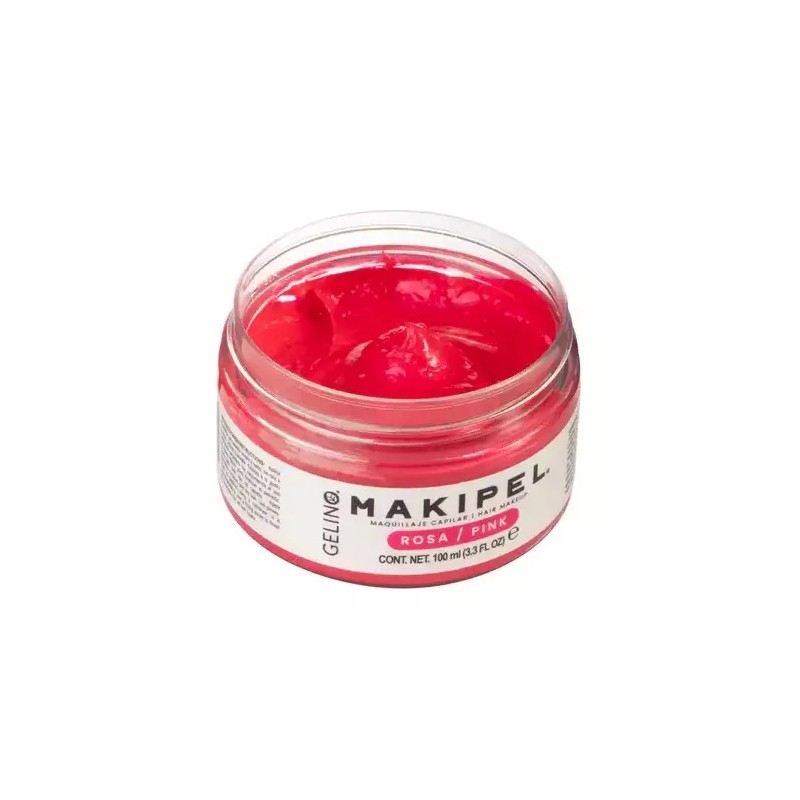 Gelino Makipel Rosa 100ml - Maquillaje Temporal Para El Cabello