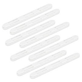 Bagentry 8 Pieces Adhesive Cabinet Full Extension Drawer Slides Set Pull Out, 17.8 in Kitchen Drawer Slides Side Mount Runners Guide Rail for Kitchens Bedroom Boxes Accessories