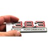 2pcs 383 6.2L High Performance Engine Emblems Badge 3D Decals