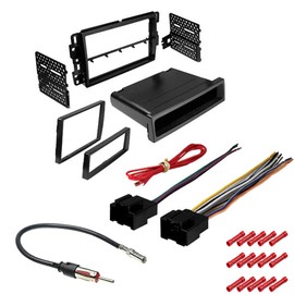 CACHÉ KIT788 Bundle with Car Stereo Installation Kit for Buick Enclave 2008 – 2012 in Dash Mounting Kit, Harness, Antenna Adapter for Double or Single Din Radio Receivers (4 Item)